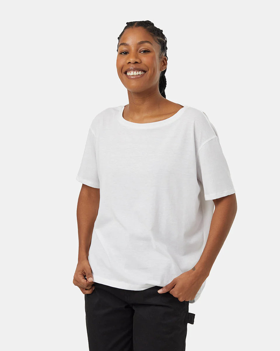 TenTree | Women’s High Low T-Shirt - White