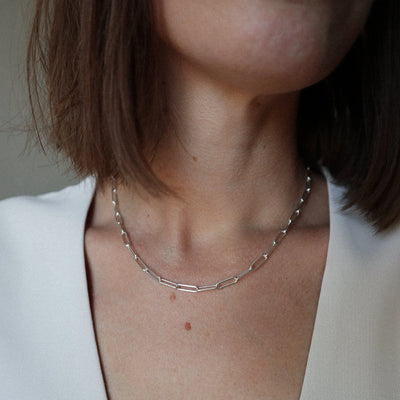 Katie Boyle | Fine Paperclip Necklace