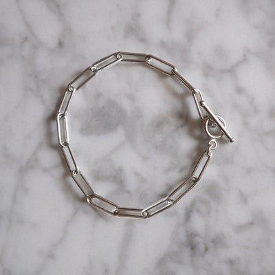 Katie Boyle | Fine Paperclip Bracelet