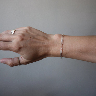 Katie Boyle | Fine Paperclip Bracelet