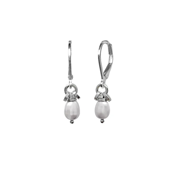 Matsu | Oval Pearl Fringe Earrings