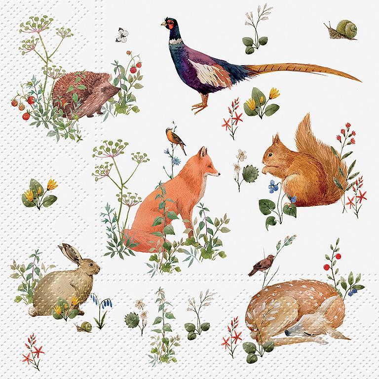 Abbott | Luncheon Napkins - Wild Forest Animals