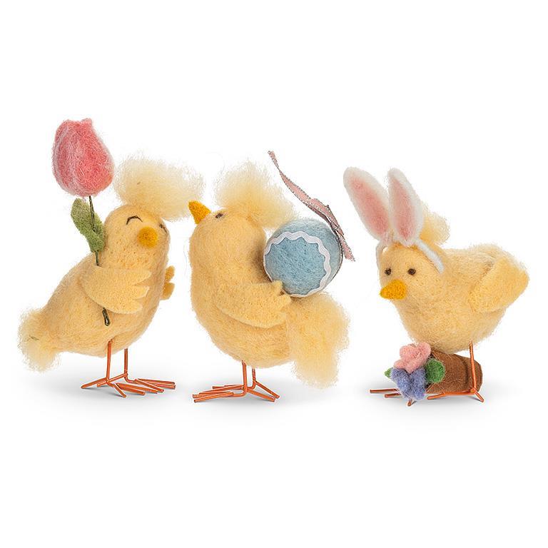 Abbott | Felted Easter Chicks (3.5” L)