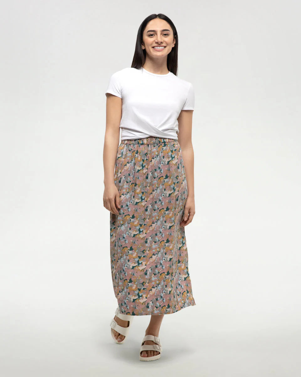 TenTree | Women’s Yaletown Skirt - Vintage Mauve/Abstract