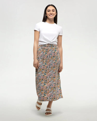 TenTree | Women’s Yaletown Skirt - Vintage Mauve/Abstract