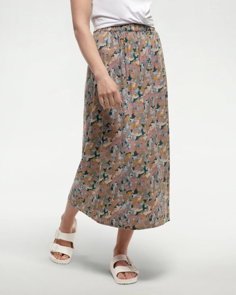 TenTree | Women’s Yaletown Skirt - Vintage Mauve/Abstract