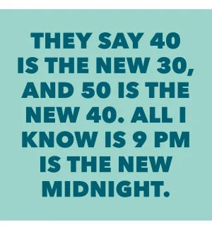 Old Country Design | Quip Cocktail Napkins - 9 Pm Is New Midnight