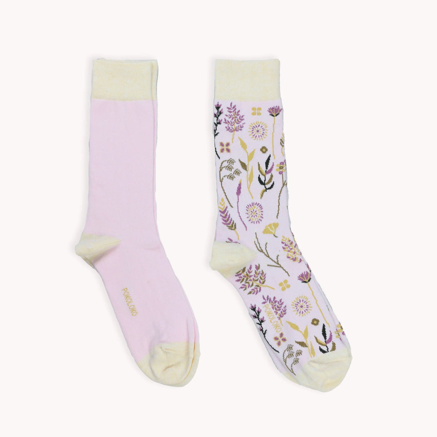 Pokoloko | Botanical & Solid Pima Socks - Pack of 2