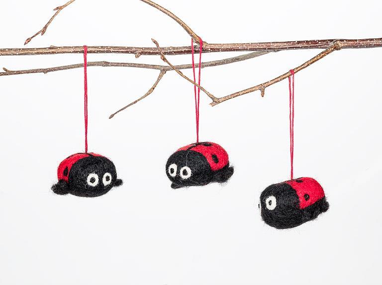 Abbott | Ladybug Felt Ornament