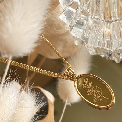 Pika and Bear | Wildflower Pendant Necklace