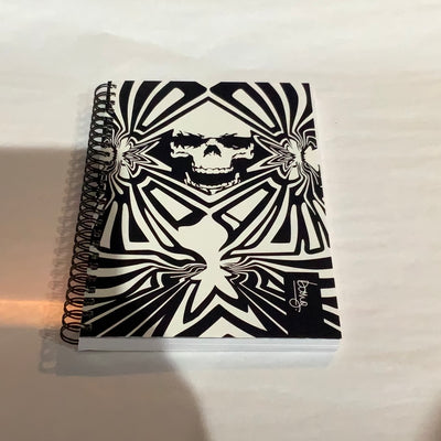 Unlined Skull Journal Bang Design