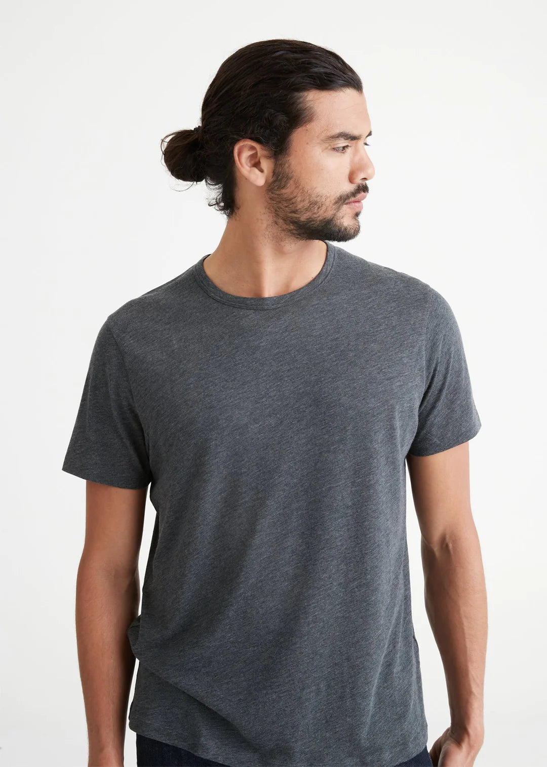 DU/ER - DURA-SOFT Only Men’s Round Neck | Charcoal Heather