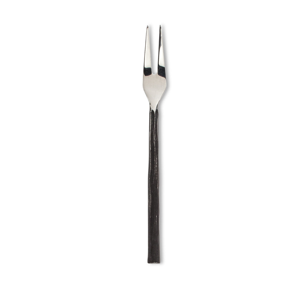 Cocktail Fork with Forge Finish Handle - set of 4