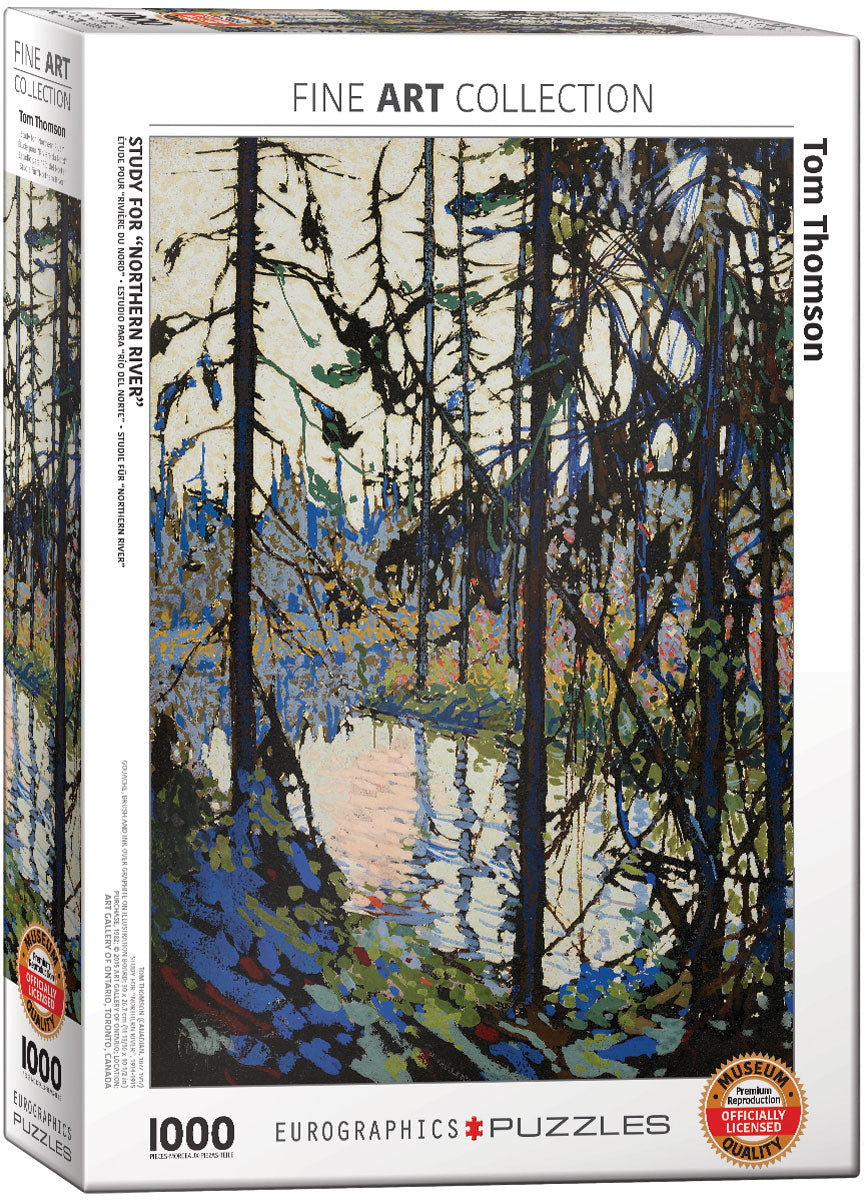 1000 pcs - Study For 'Northern River'