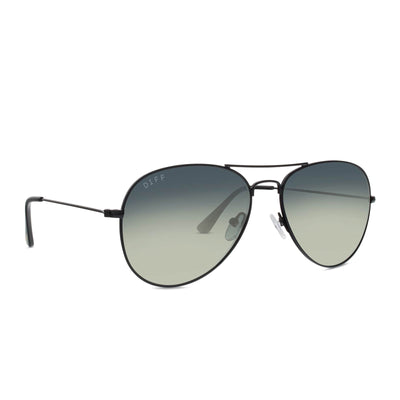 DIFF Cruz | Black + Grey Gradient Lens Sunglasses