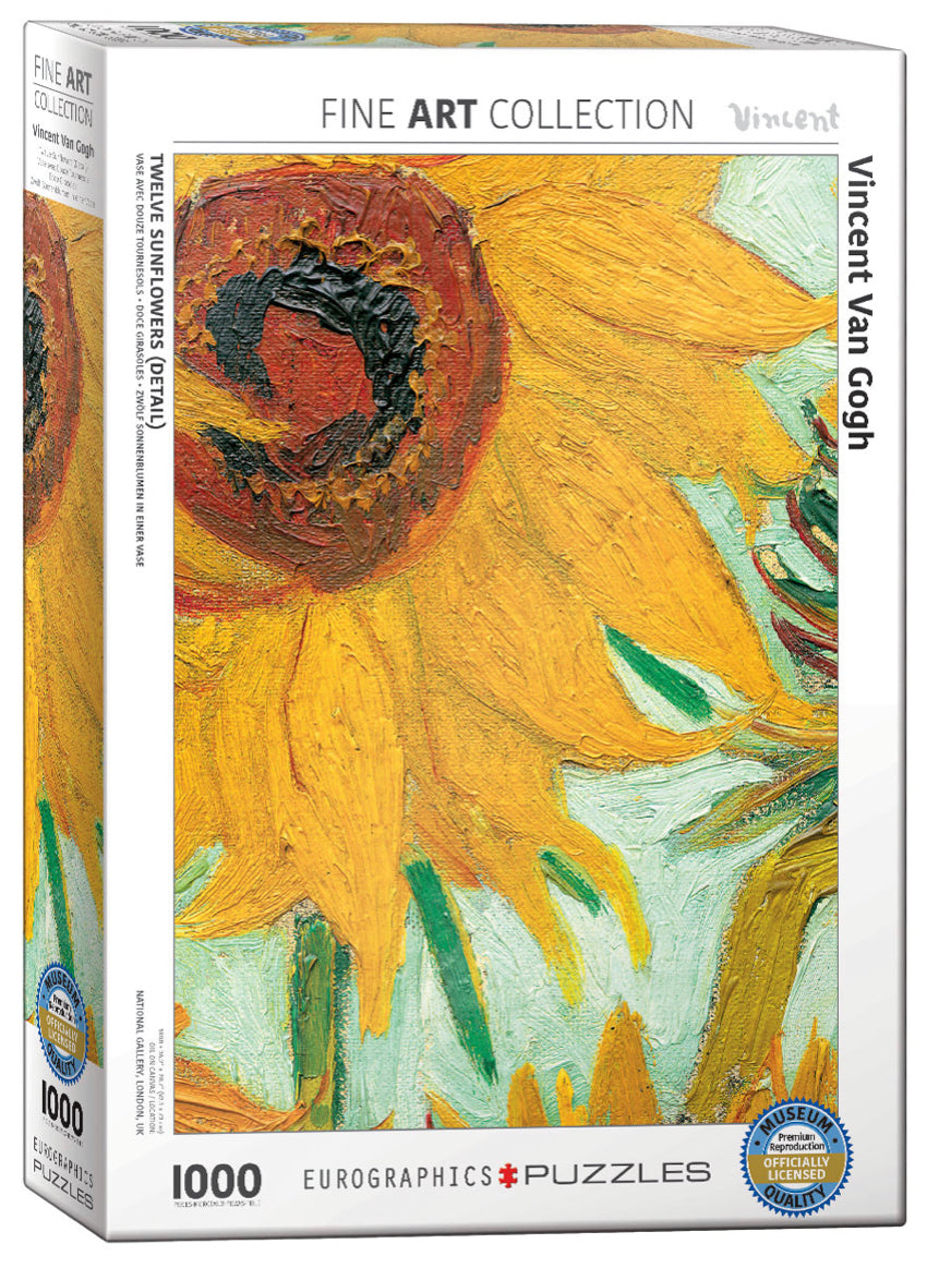 1000 pcs - Twelve Sunflowers (Detail)