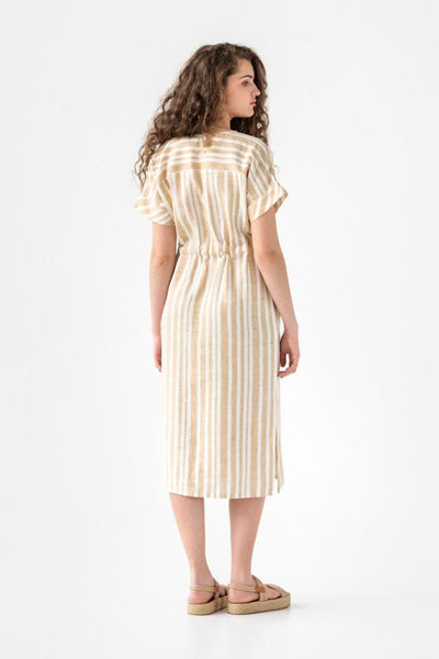 Magic Linen | Ribe Dress - Ribe Striped