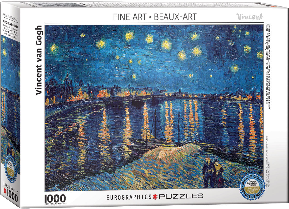 1000 pcs - The Starry Night Over the Rhone