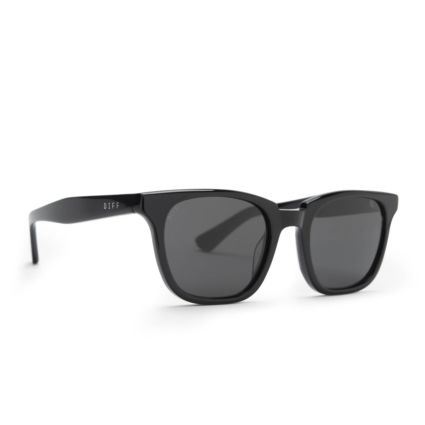 DIFF Colton - Black + Grey Polarized Lens Sunglasses